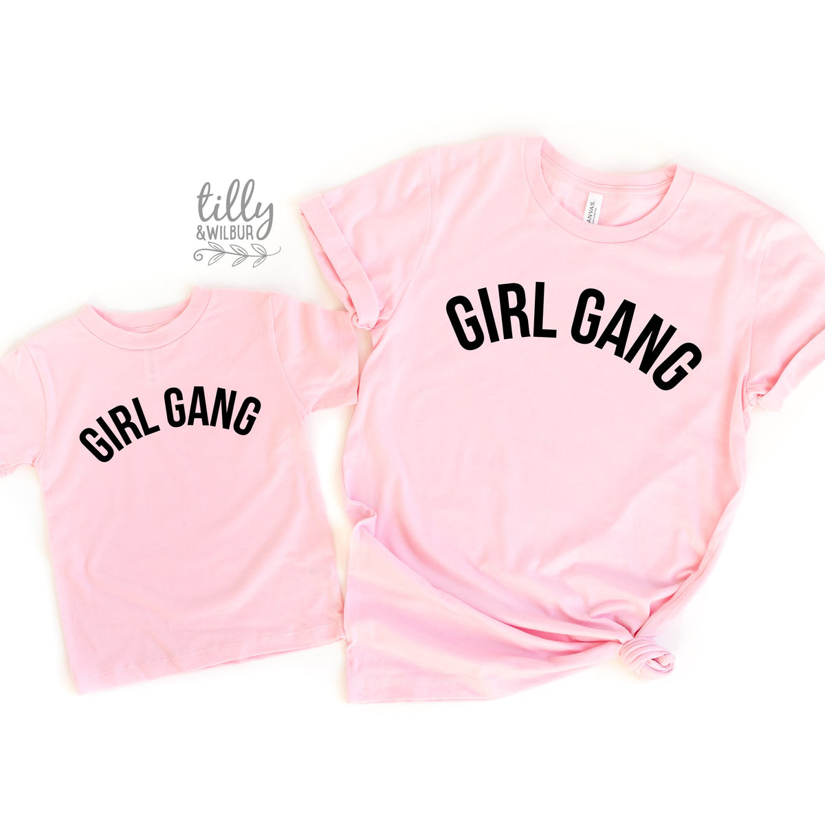 Girl Gang T-Shirts, Matching Mummy And Me T-Shirts, Mother And Daughter Shirts, Mother&#39;s Day Gifts, Mum of Girls Shirts, Girl Mum Gifts