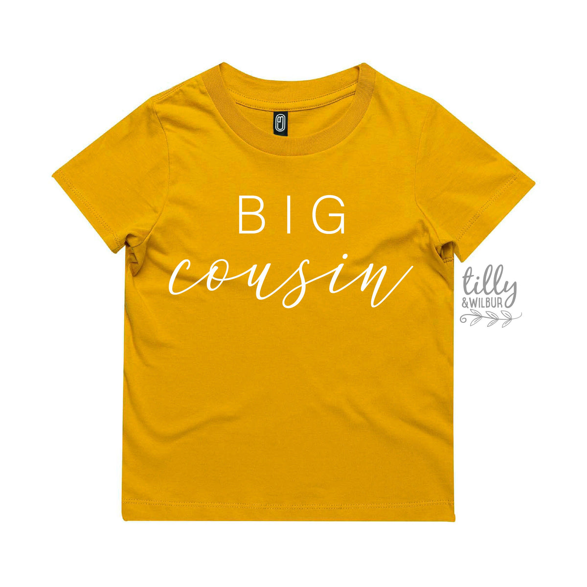 Big Cousin T-Shirt, Promoted To Big Cousin T-Shirt, Only The Best Nephews Get Promoted To Big Cousin, I&#39;m Going To Be A Big Cousin, Mustard