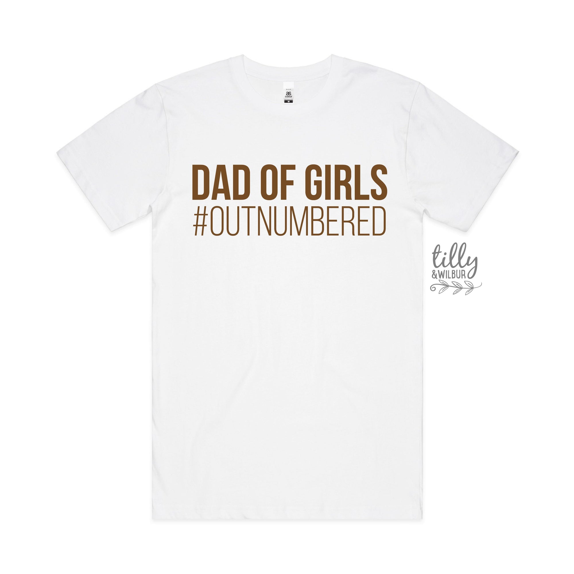 Dad T-Shirt, Dad Of Girls #Outnumbered, Father's Day T-Shirt, Father's Day Gift, Dad Of Daughters, Dad Gift, Dad T-Shirt, Funny Dad T-Shirt