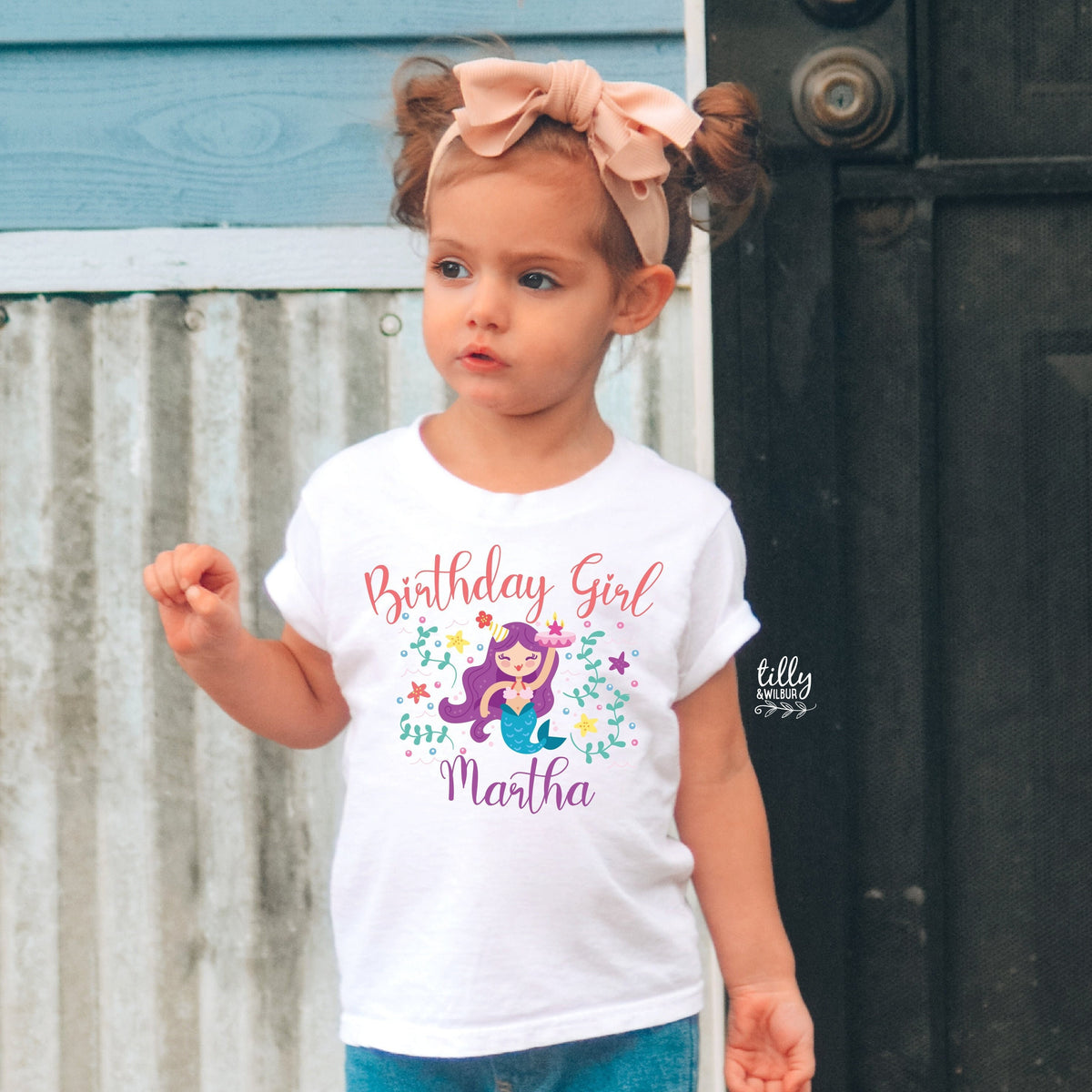 Personalised Birthday Girl T-Shirt, Mermaid Birthday Girl Shirt, Mermaid Birthday Party, Birthday Girl Outfit, Under The Sea Birthday Party