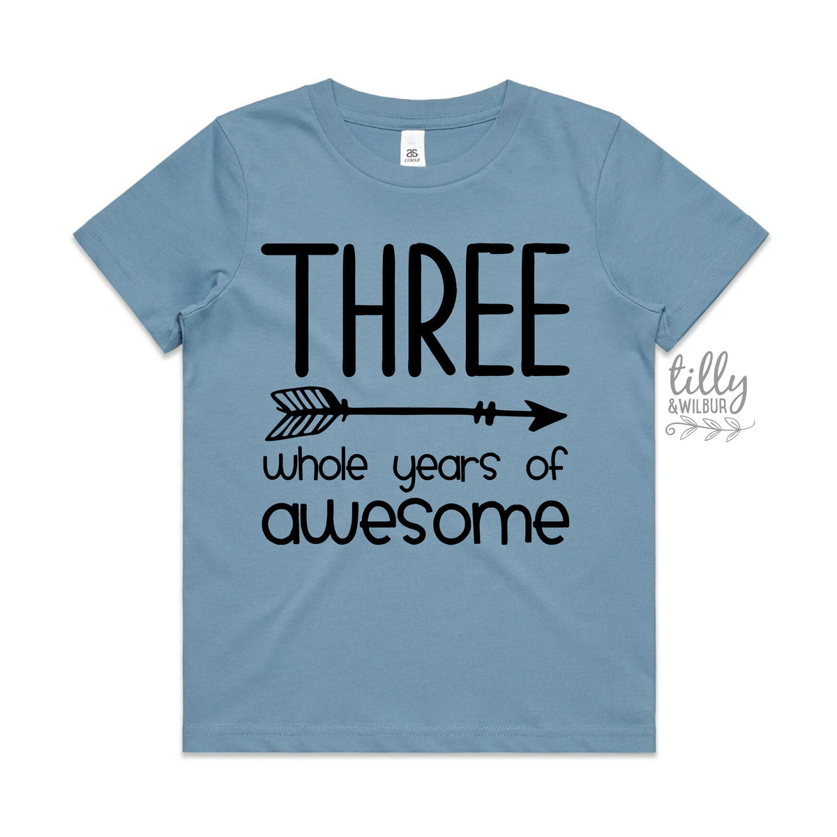 Three Whole Years Of Awesome Birthday T-Shirt, Boy&#39;s 3rd Birthday T-Shirt, Third Birthday Gift, 3rd Birthday Outfit, 3rd Birthday Boy Gift