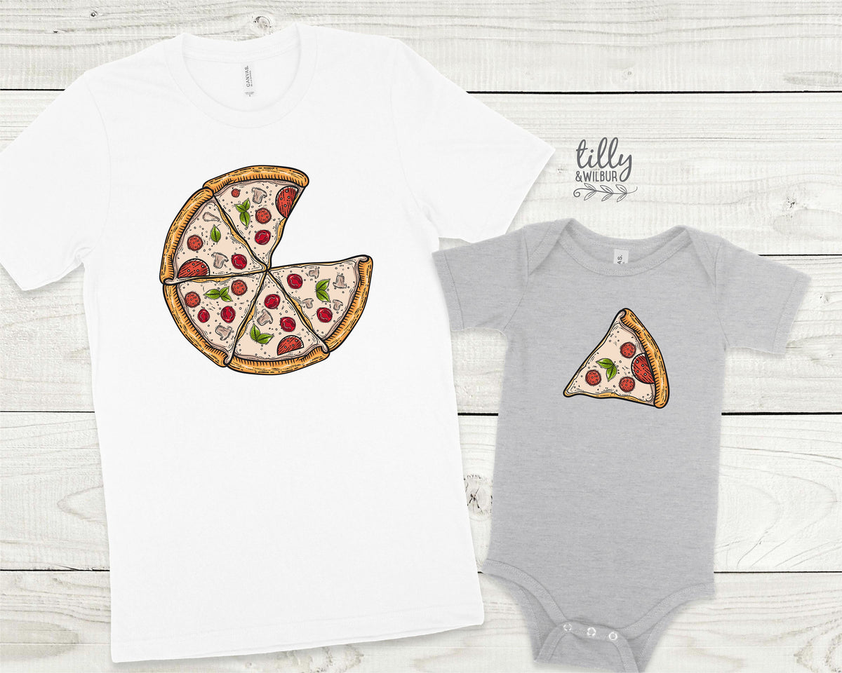 Matching Pizza Slice Family T-Shirts, Father And Son, Mother And Daughter, Matching Dad Baby, Daddy Daughter, Father&#39;s Day Gift, Newborn