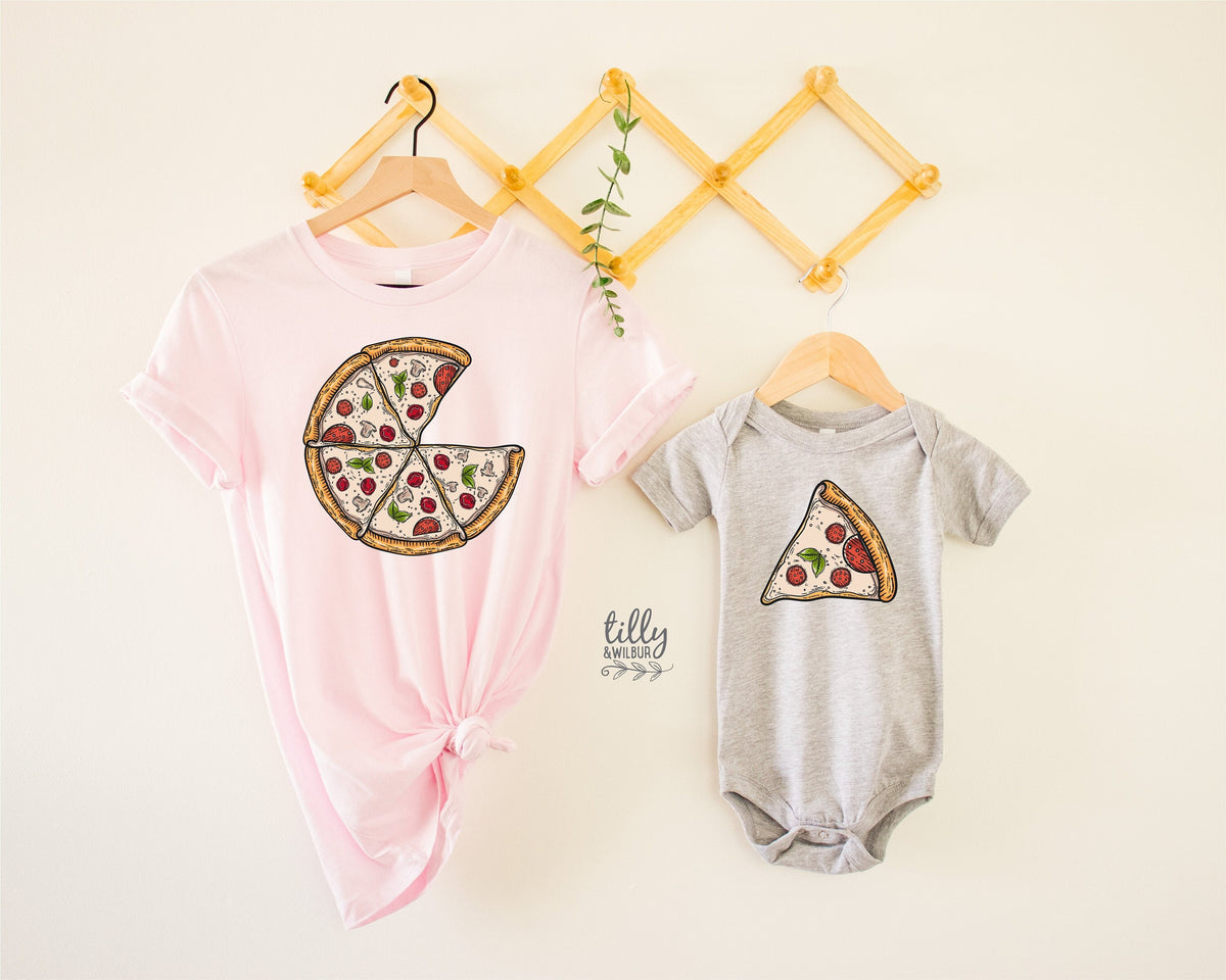 Matching Pizza Shirts, Family Pizza Slice T-Shirts, Father&#39;s Day Gift, Mother&#39;s Day Gift, Father And Son, Mother And Daughter, Newborn Gift