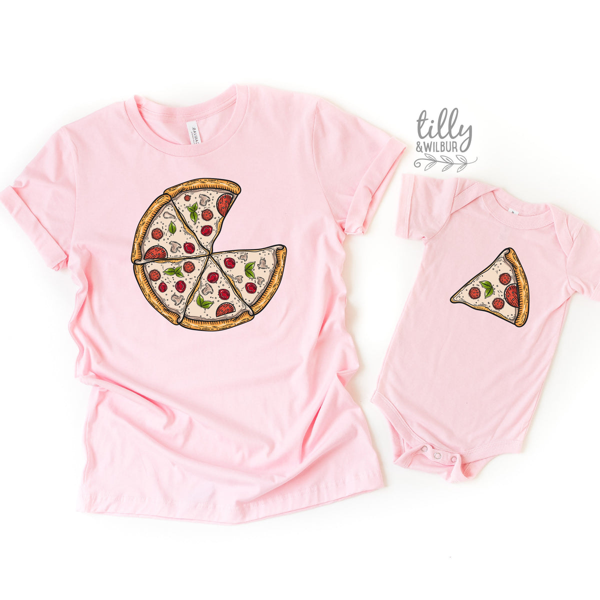 Matching Pizza Shirts, Family Pizza Slice T-Shirts, Father&#39;s Day Gift, Mother&#39;s Day Gift, Father And Son, Mother And Daughter, Newborn Gift