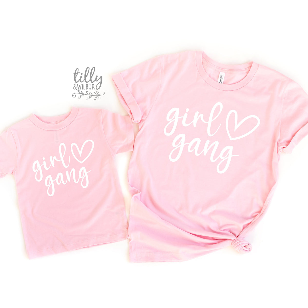 Girl Gang T-Shirts, Matching Mummy And Me T-Shirts, Mother And Daughter Shirts, Mother&#39;s Day Gifts, Mum of Girls Shirts, Girl Mum Gifts