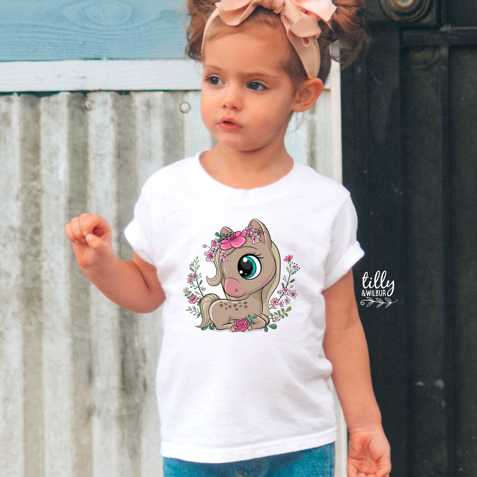 Horse T-Shirt, Girl's Horse T-Shirt, Equestrian Gift, Horse Riding T-Shirt, Just A Girl Who Loves Horses, Birthday Gift For Girl, Pony Club