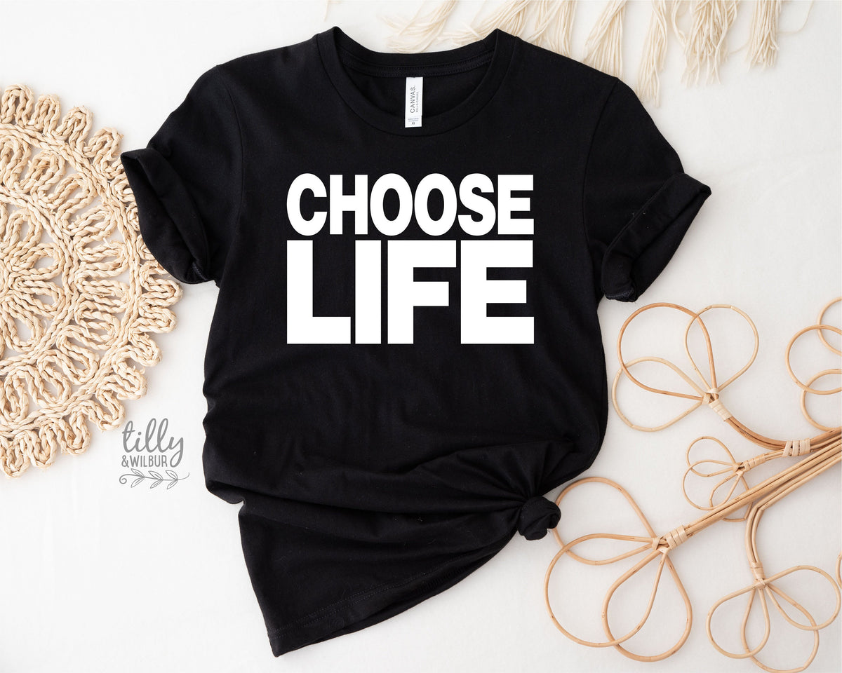 Choose Life T-Shirt, George Michael T-Shirt, Wham T-Shirt, Trainspotting T-Shirt, Retro 80s T-Shirt, 80&#39;s Night, Inspirational T-Shirt