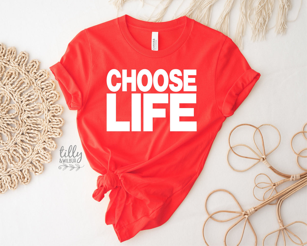 Choose Life T-Shirt, George Michael T-Shirt, Wham T-Shirt, Trainspotting T-Shirt, Retro 80s T-Shirt, 80&#39;s Night, Inspirational T-Shirt