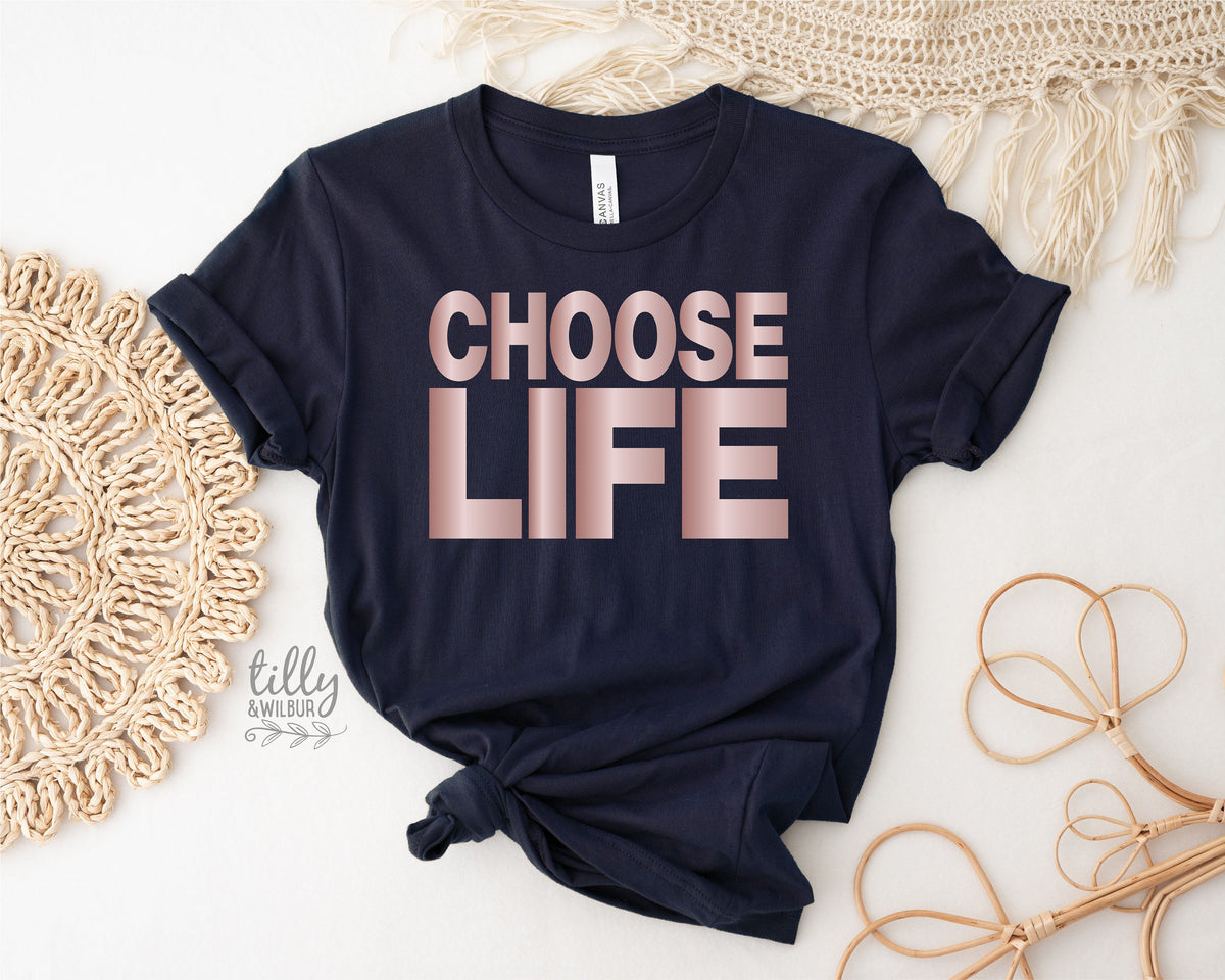 Choose Life T-Shirt, George Michael T-Shirt, Wham T-Shirt, Trainspotting T-Shirt, Retro 80s T-Shirt, 80&#39;s Night, Inspirational T-Shirt