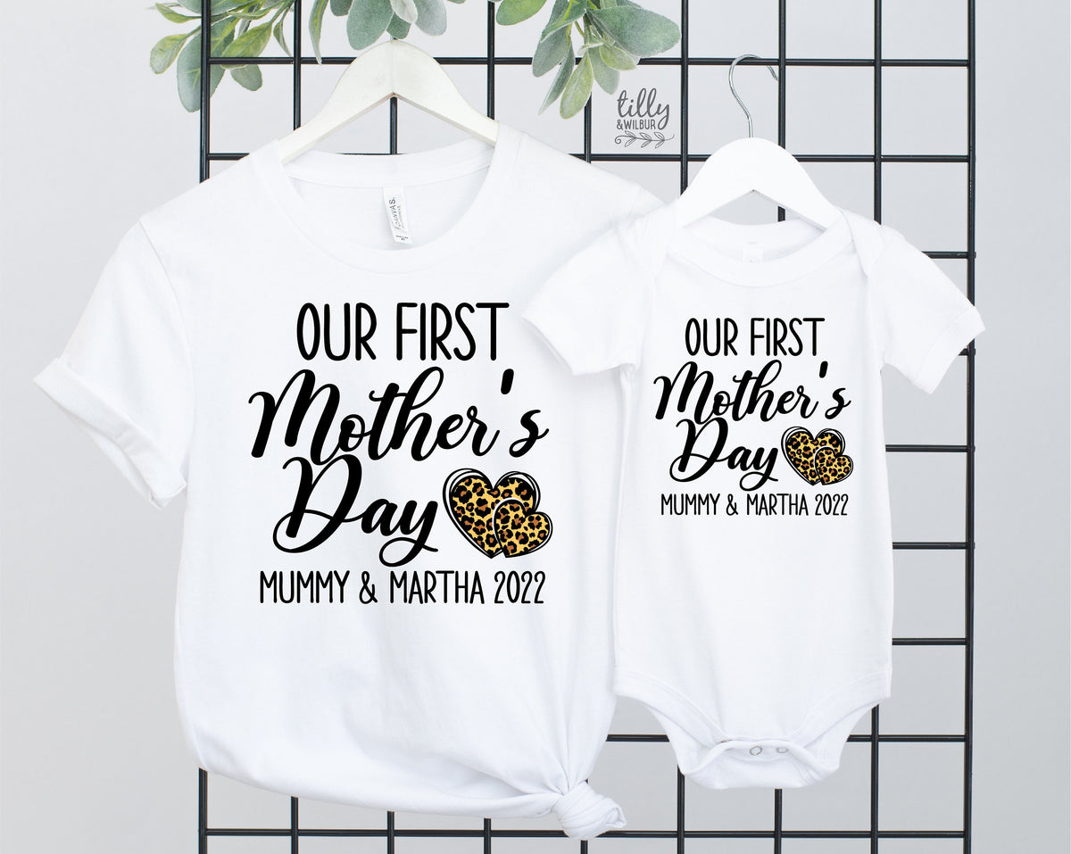 Our First Mother&#39;s Day 2022 Matching Outfits, Mother And Baby Mother&#39;s Day T-Shirts, Mothers Day Gift, Mummy &amp; Me Matching, 1st Mother&#39;s Day