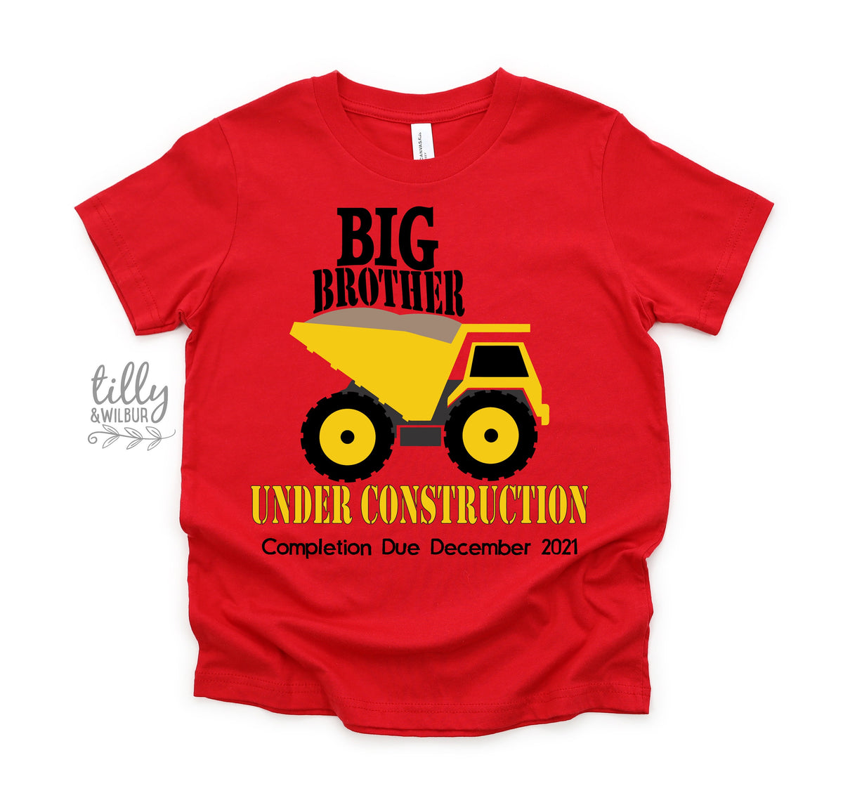 Big Brother T-Shirt, Big Brother Under Construction T-Shirt, Promoted To Big Brother, I&#39;m Going To Be A Big Brother, Pregnancy Announcement