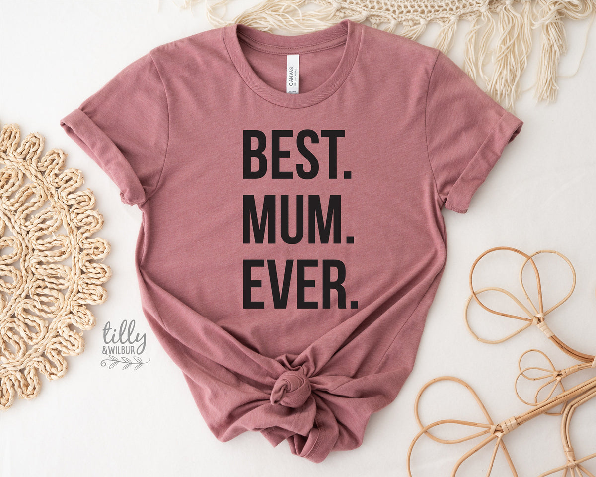 Best Mum Ever T-Shirt, Mother&#39;s Day T-Shirt, Mother&#39;s Day Gift, Mum Of Sons, Mum T-Shirt, Funny Mum T-Shirt, Mum Of Boys #outnumbered, Mama