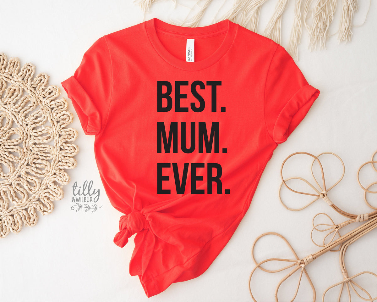 Best Mum Ever T-Shirt, Mother&#39;s Day T-Shirt, Mother&#39;s Day Gift, Mum Of Sons, Mum T-Shirt, Funny Mum T-Shirt, Mum Of Boys #outnumbered, Mama