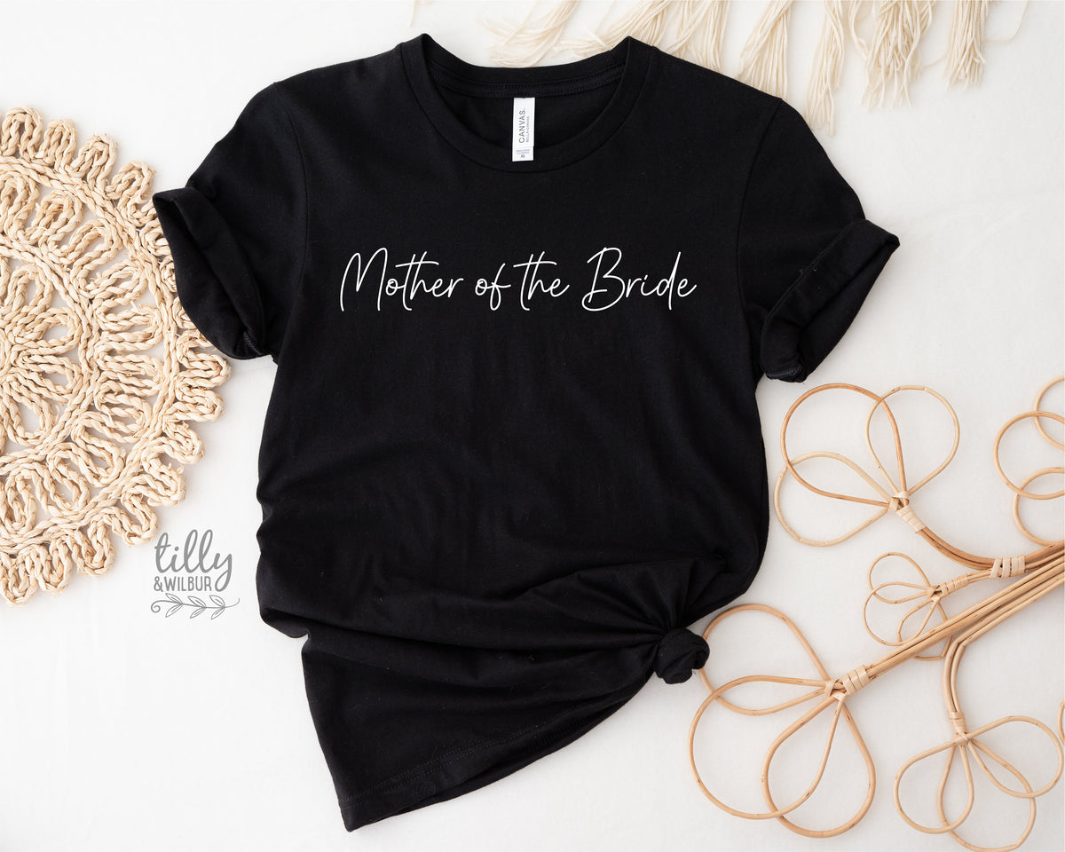 Mother Of The Bride T-Shirt, Bride Tribe T-Shirt, Bridesmaids T-Shirt, Matching Bridal Party Gifts, Wedding Gift, Hens Party Shirts, Groom