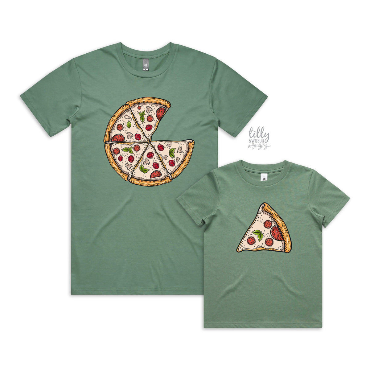 Matching Pizza Slice Family T-Shirts, Father And Son, Mother And Daughter, Matching Dad Baby, Daddy Daughter, Father&#39;s Day Gift, Dad Gift