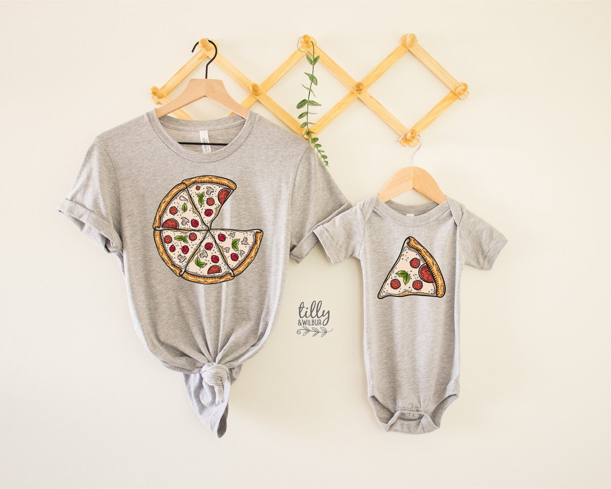 Matching Pizza Shirts, Family Pizza Slice T-Shirts, Father&#39;s Day Gift, Mother&#39;s Day Gift, Father And Son, Mother And Daughter, Newborn Gift