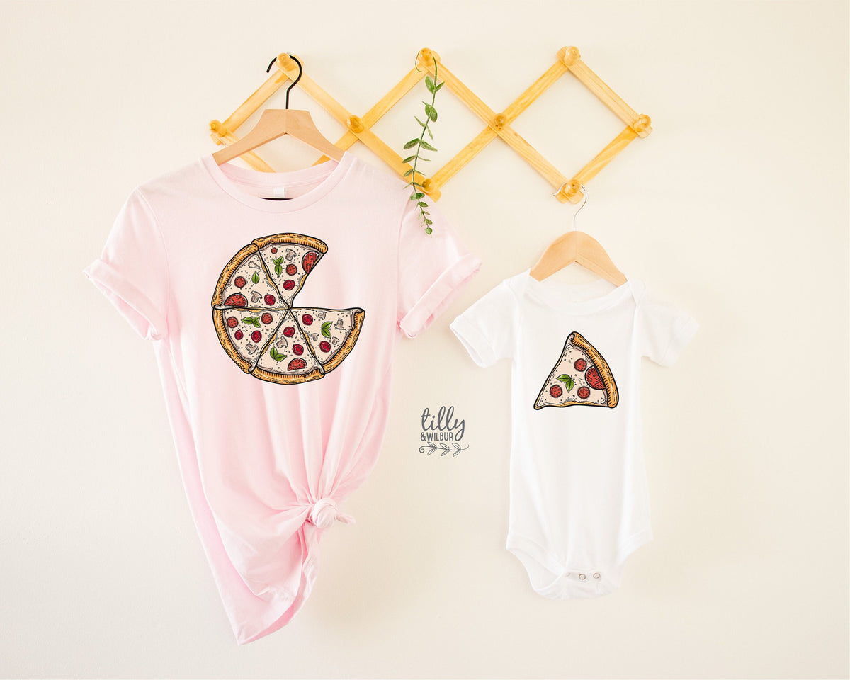 Matching Pizza Shirts, Family Pizza Slice T-Shirts, Father&#39;s Day Gift, Mother&#39;s Day Gift, Father And Son, Mother And Daughter, Newborn Gift