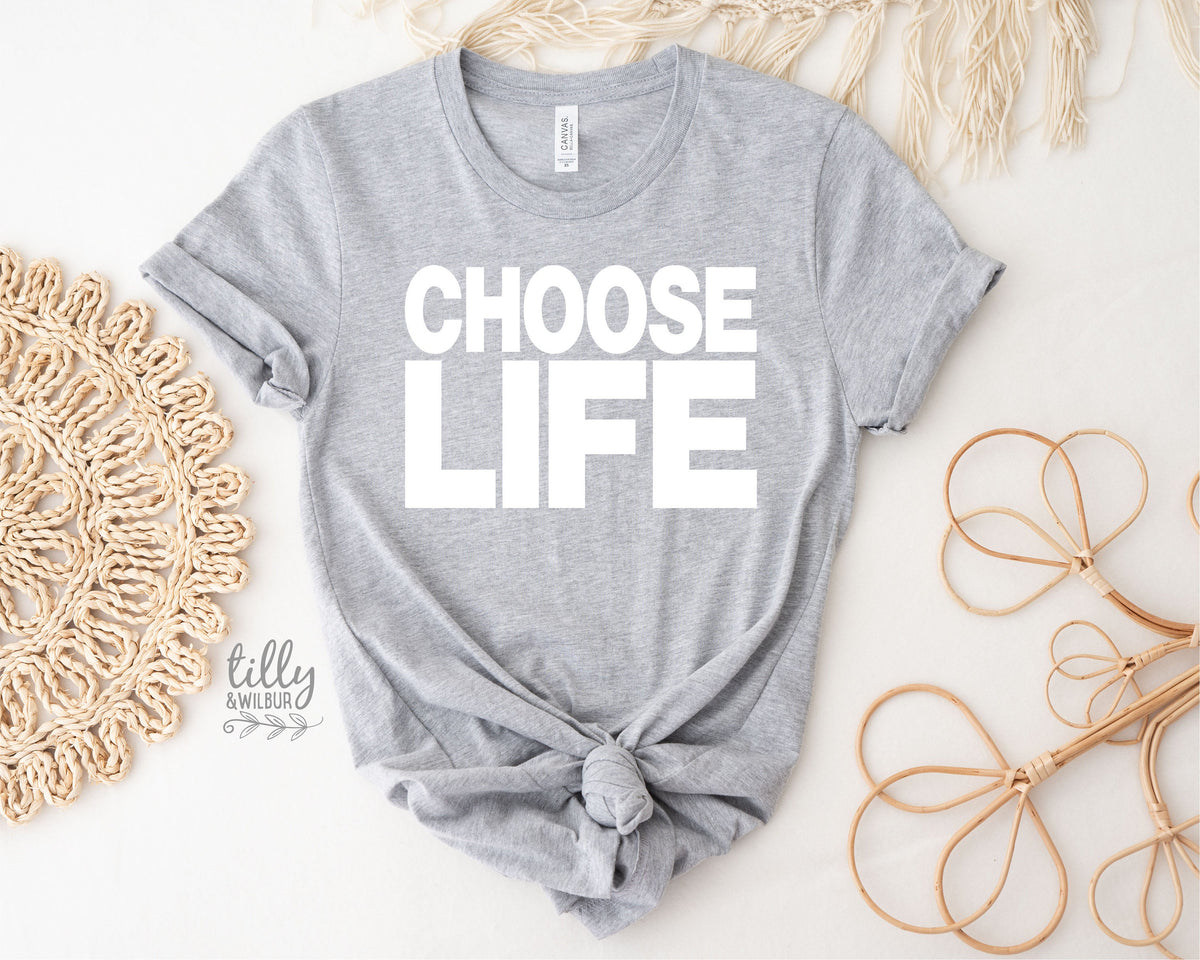 Choose Life T-Shirt, George Michael T-Shirt, Wham T-Shirt, Trainspotting T-Shirt, Retro 80s T-Shirt, 80&#39;s Night, Inspirational T-Shirt