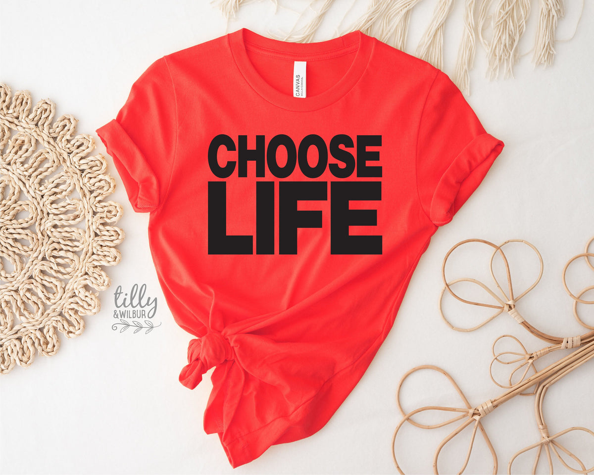 Choose Life T-Shirt, George Michael T-Shirt, Wham T-Shirt, Trainspotting T-Shirt, Retro 80s T-Shirt, 80&#39;s Night, Inspirational T-Shirt