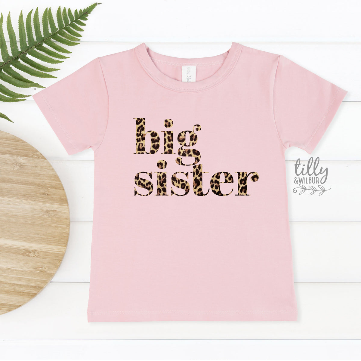 Big Sister T-Shirt, Promoted To Big Sister T-Shirt, Big Sister Gift, Leopard Print Tee, Pregnancy Announcement, I&#39;m Going To Be A Big Sister