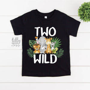 Two Birthday T-Shirt, Two Wild T-Shirt, Safari Animal 2nd Birthday T-Shirt, Custom Birthday T-Shirt, Safari Birthday, Jungle Animal Theme