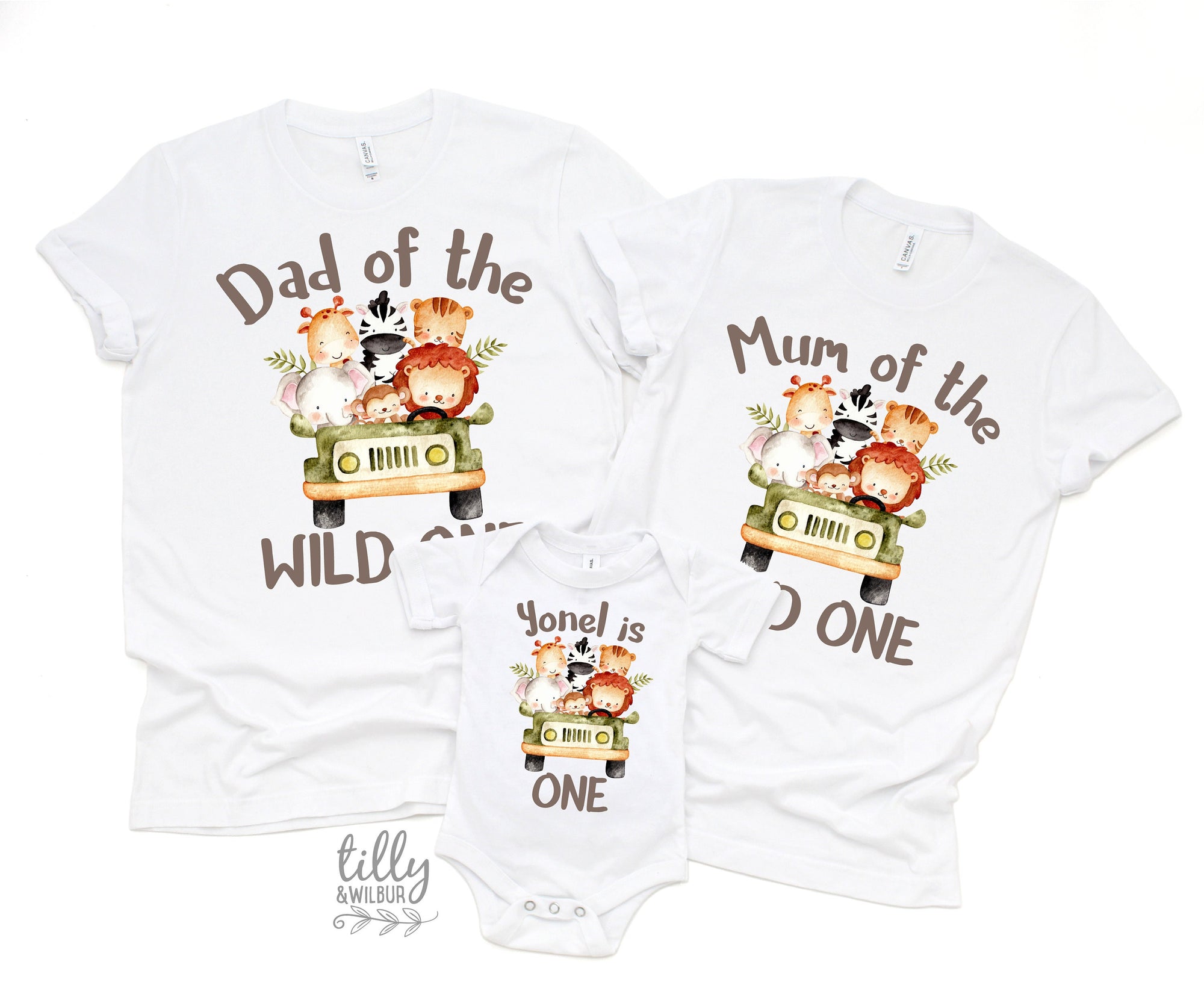 Brother Of The Wild One, Wild One Safari First Birthday Set, Safari Baby Birthday Gift, 1st Birthday T-Shirt, 1st Birthday, Jungle Animal