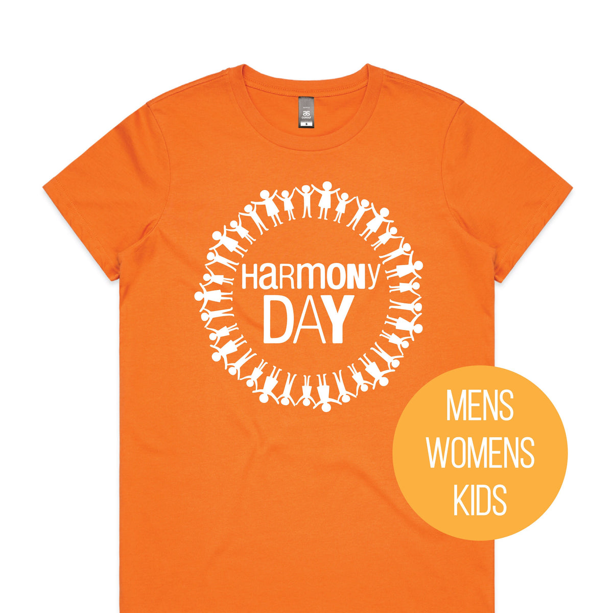 Harmony Day T-Shirt, Harmony Day - 21st March, Orange Harmony Day T-Shirt, Everyone Belongs, School T-Shirt, Babies, Kids, Womens And Mens