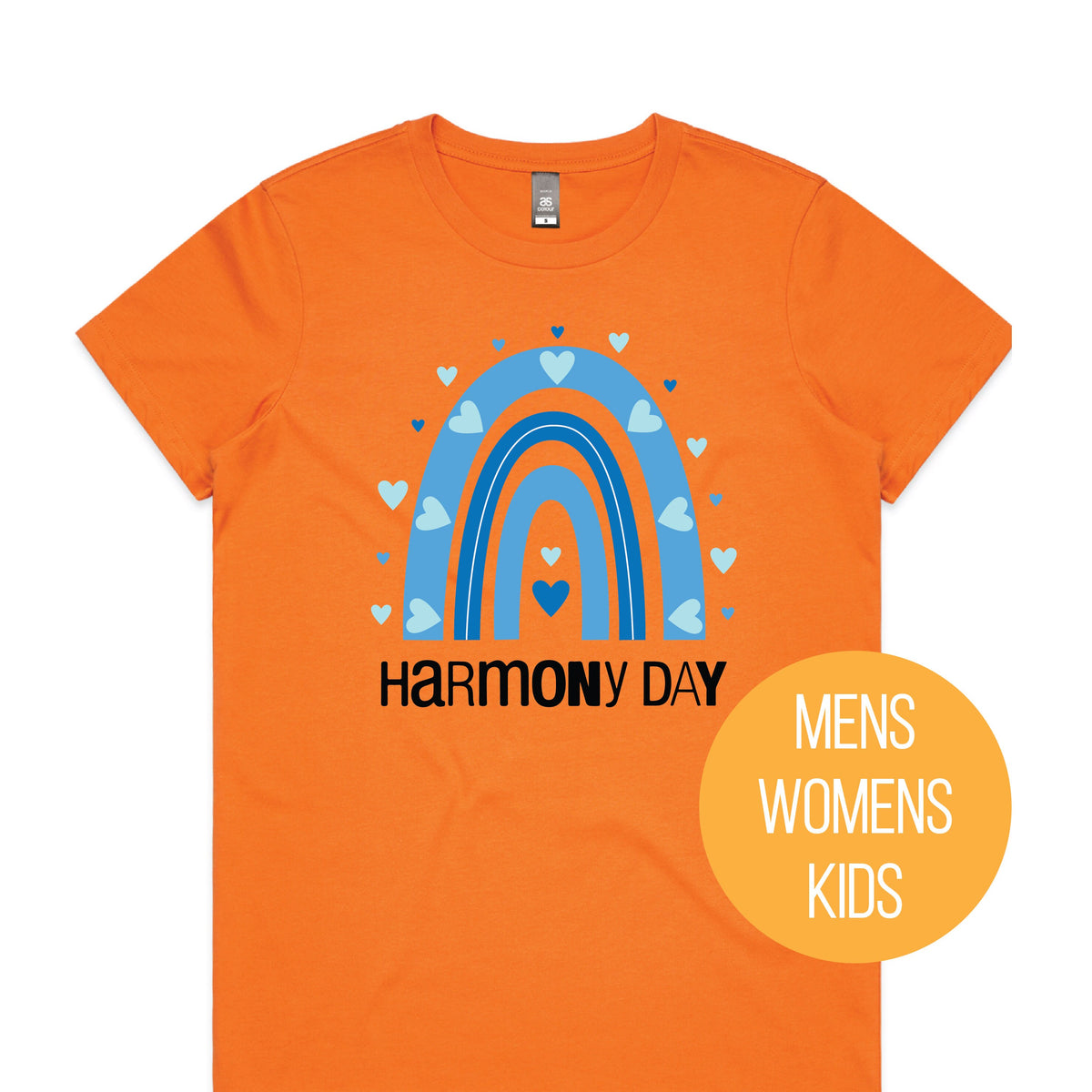 Harmony Day T-Shirt, Harmony Day - 21st March, Orange Harmony Day T-Shirt, Everyone Belongs, School T-Shirt, Babies, Kids, Womens And Mens