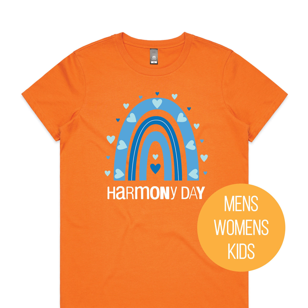 Harmony Day T-Shirt, Harmony Day - 21st March, Orange Harmony Day T-Shirt, Everyone Belongs, School T-Shirt, Babies, Kids, Womens And Mens