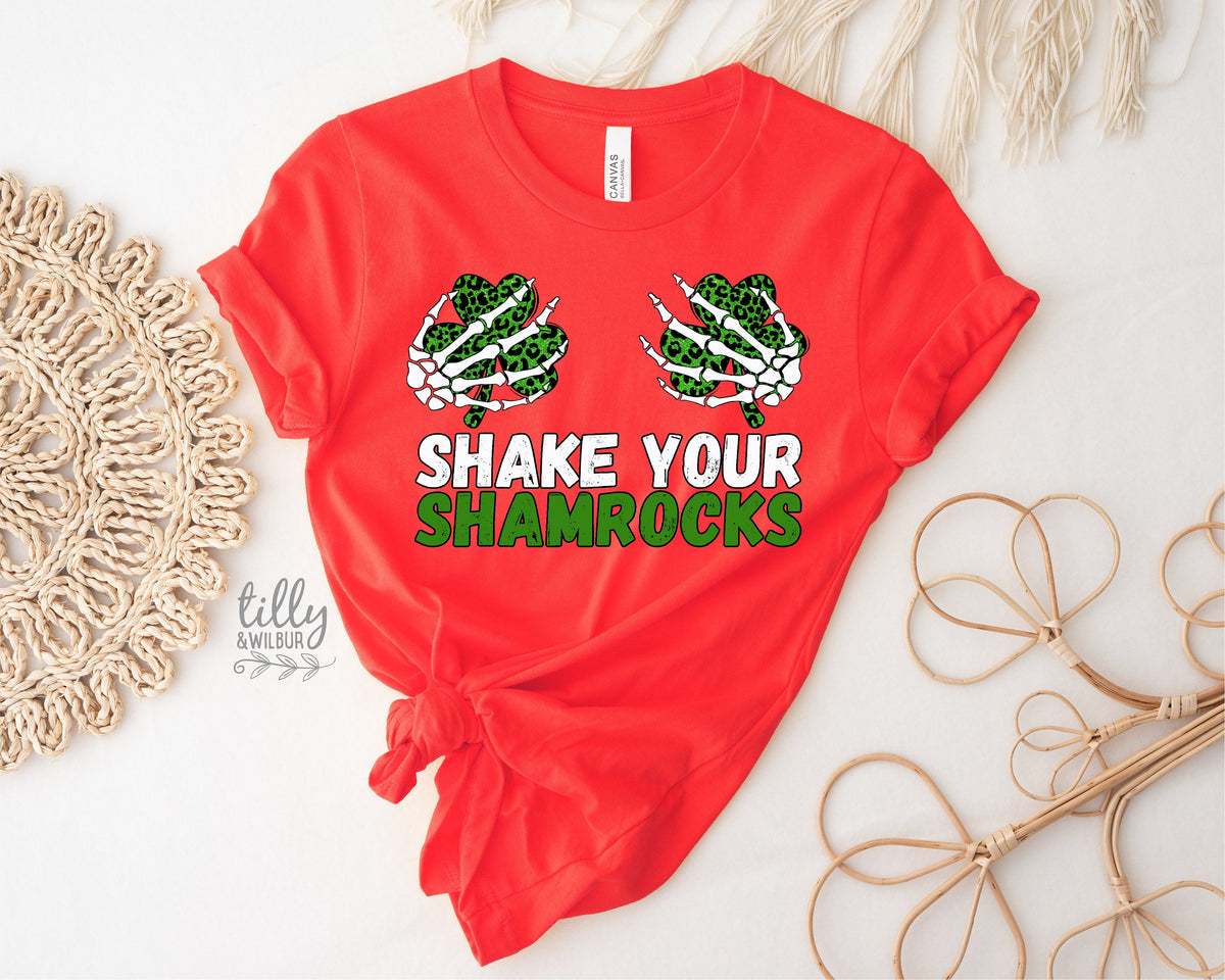 Cheeky St Patrick&#39;s Day T-Shirt, Shake Your Shamrock&#39;s T-Shirt, Happy St Paddy&#39;s Day, Women&#39;s T-Shirt, Kiss Me I&#39;m Irish, Ireland, Celtic