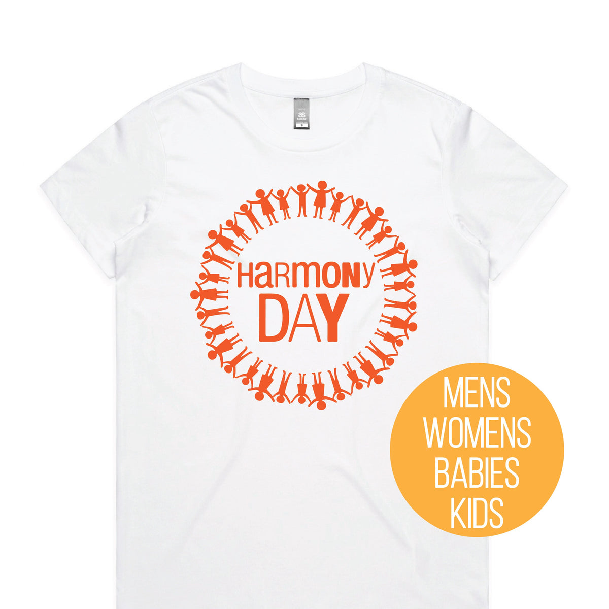 Harmony Day T-Shirt, Harmony Day - 21st March, Orange Harmony Day T-Shirt, Everyone Belongs, School T-Shirt, Babies, Kids, Womens And Mens