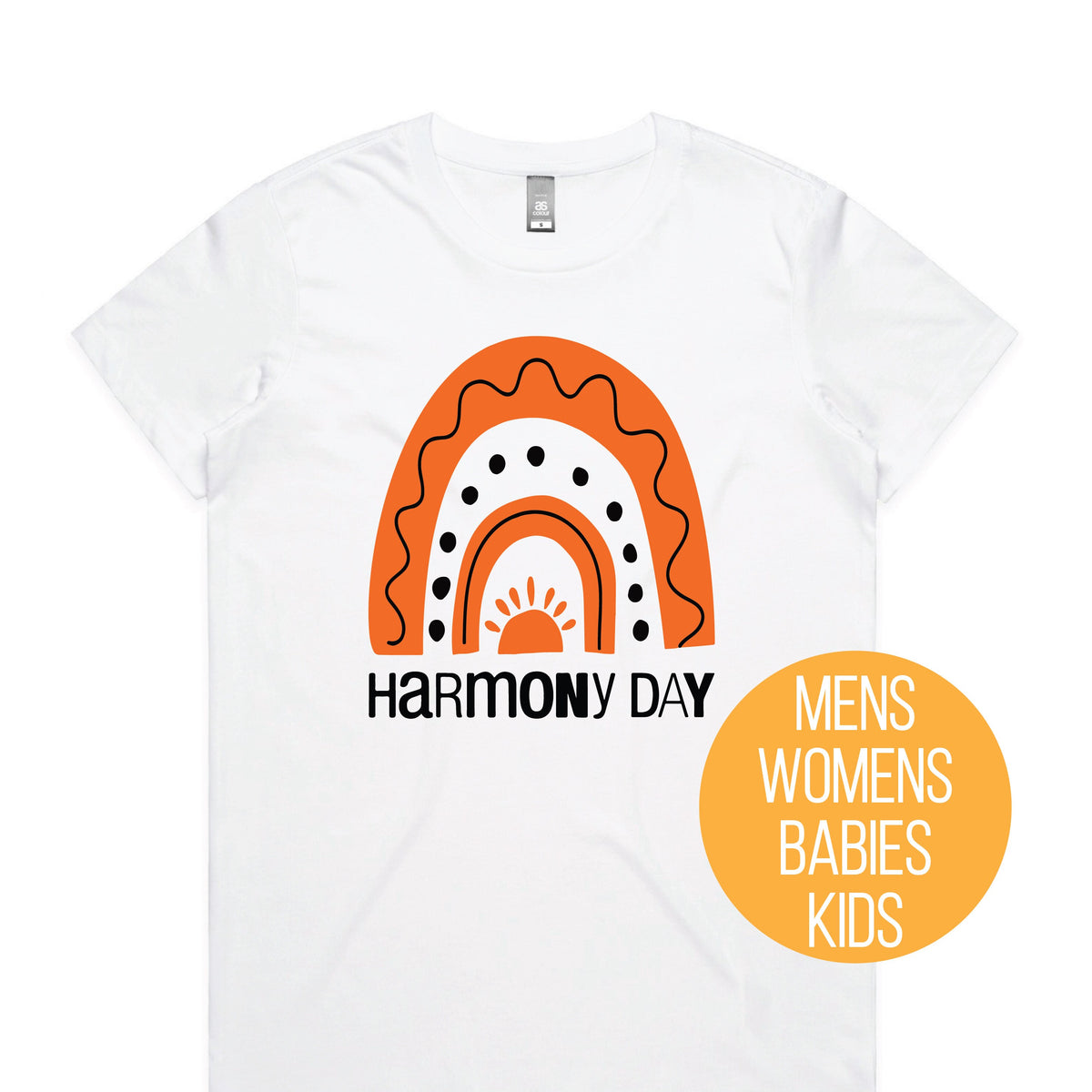 Harmony Day T-Shirt, Harmony Day - 21st March, Orange Harmony Day T-Shirt, Everyone Belongs, School T-Shirt, Babies, Kids, Womens And Mens