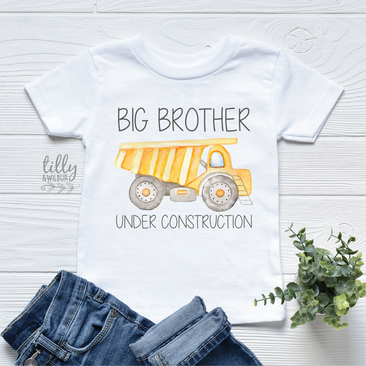 Big Brother T-Shirt, Promoted To Big Brother Shirt, Big Brother Under Construction Shirt, I&#39;m Going To Be A Big Brother Shirt, Announcement