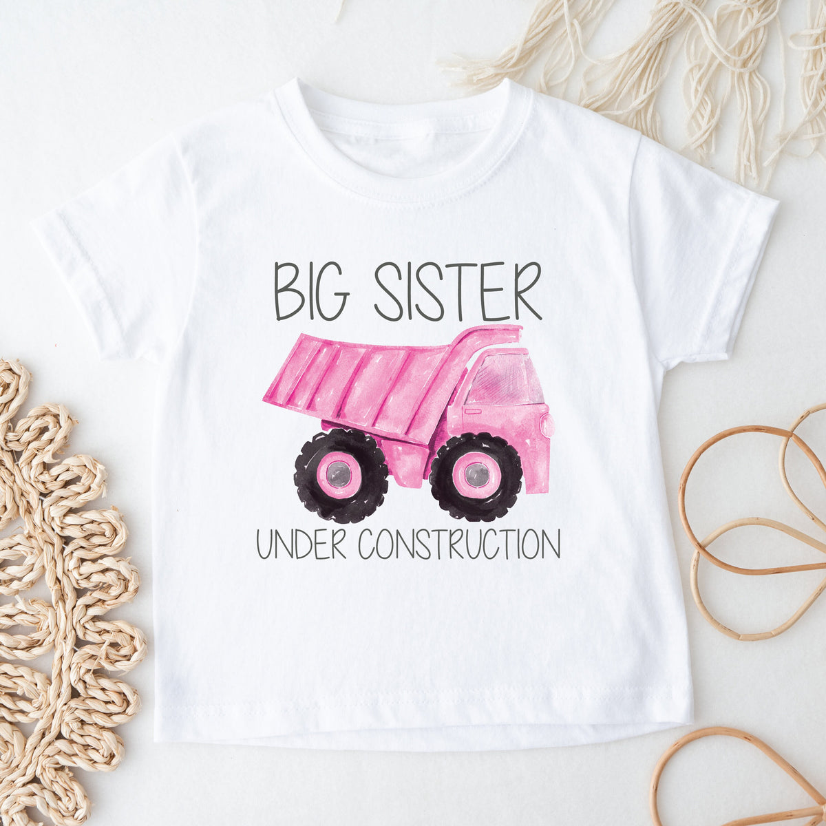 Big Sister T-Shirt, Promoted To Big Sister Shirt, Big Sister Under Construction Shirt, I&#39;m Going To Be A Big Sister Shirt, Announcement