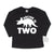 Two T-Shirt, Triceratops T-Shirt, Two Birthday T-Shirt, 2nd Birthday T-Shirt, 2nd Birthday Shirt, Dinosaur Party Theme, Dinosaur Birthday