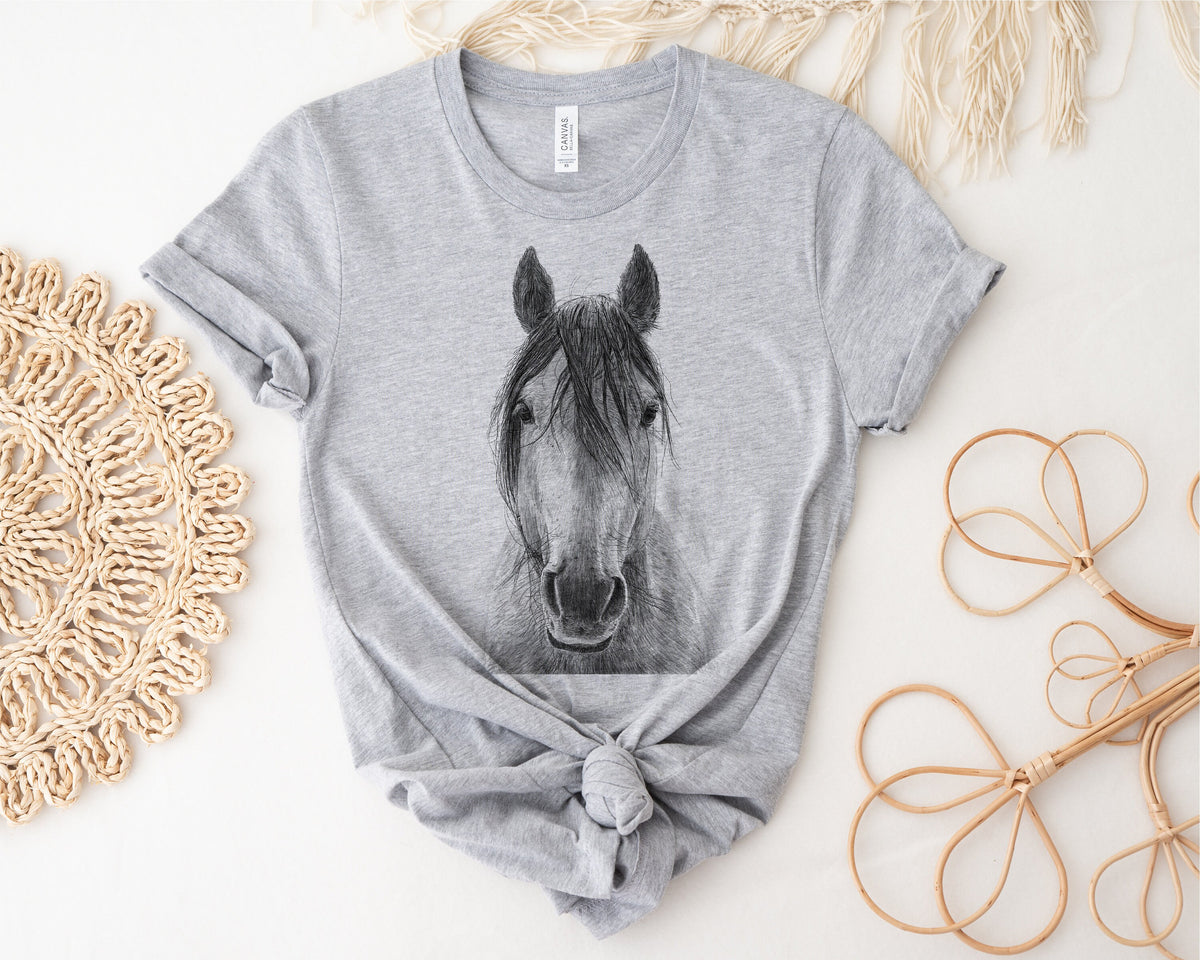 Horse T-Shirt, Women&#39;s Men&#39;s Kids, Equestrian Gift, Horse Riding TShirt, Just A Girl Who Loves Horses, Horse Art, Horse Owner, Horse Gift