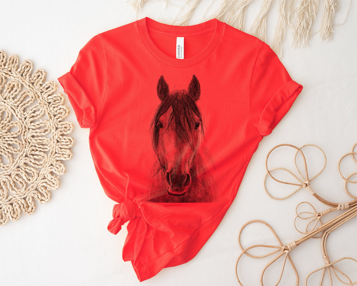 Horse T-Shirt, Women&#39;s Men&#39;s Kids, Equestrian Gift, Horse Riding TShirt, Just A Girl Who Loves Horses, Horse Art, Horse Owner, Horse Gift