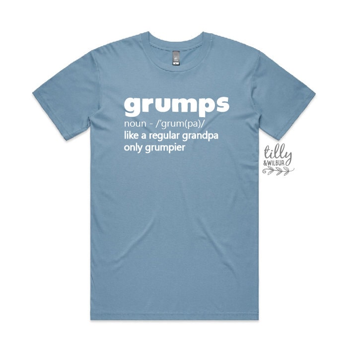 Grandpa T-Shirt, Grumps Like A Normal Grandpa Only Grumpier, Grandpa Gift, Grandad Gift, Grandparent Gift, Funny Grandpa Shirt, Dad Gift