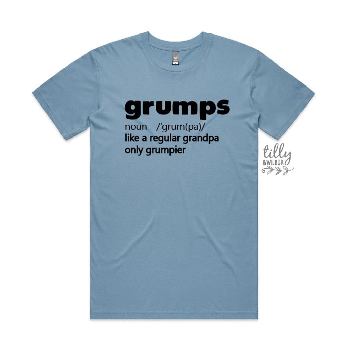 Grandpa T-Shirt, Grumps Like A Normal Grandpa Only Grumpier, Grandpa Gift, Grandad Gift, Grandparent Gift, Funny Grandpa Shirt, Dad Gift