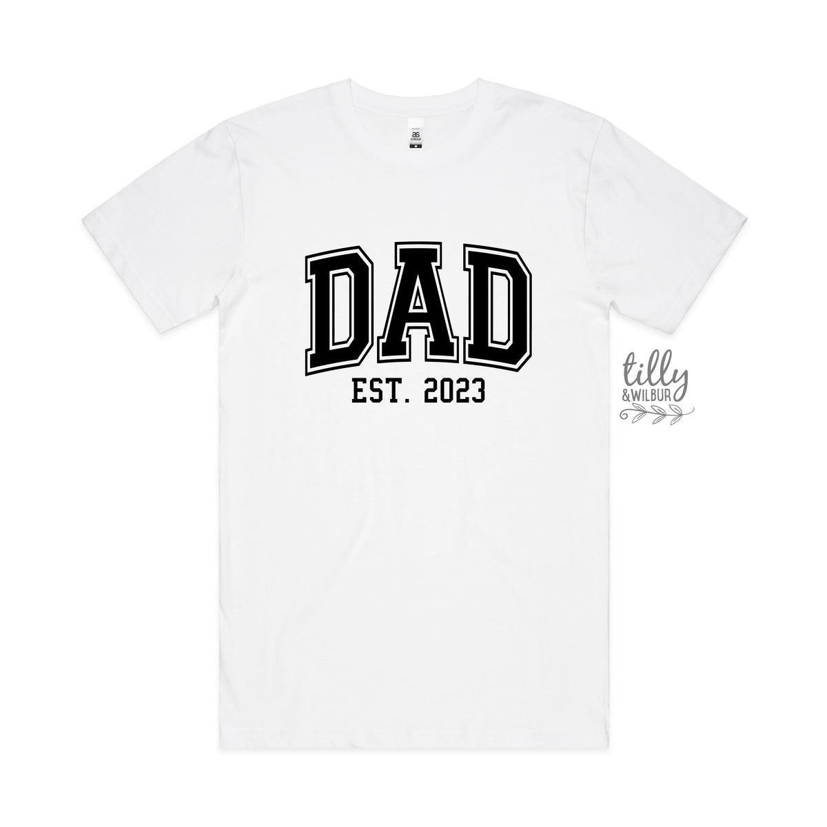 Dad Est T-Shirt, Gift For Dad, Father&#39;s Day T-Shirt, Funny Dad T-Shirt, New Dad T-Shirt, Baby Shower Gift, Birthday Gift, Christmas Gift