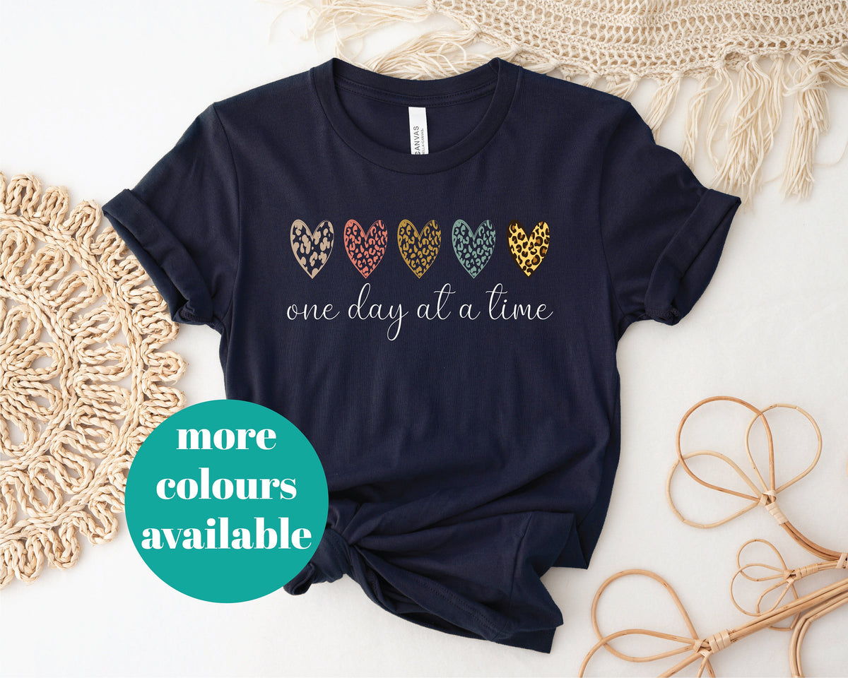 One Day At A Time T-Shirt, Positive Thinking T-Shirt, Mental Health T-Shirt, Mental Health Awareness T-Shirt, Be Kind T-Shirt, Women&#39;s Gift