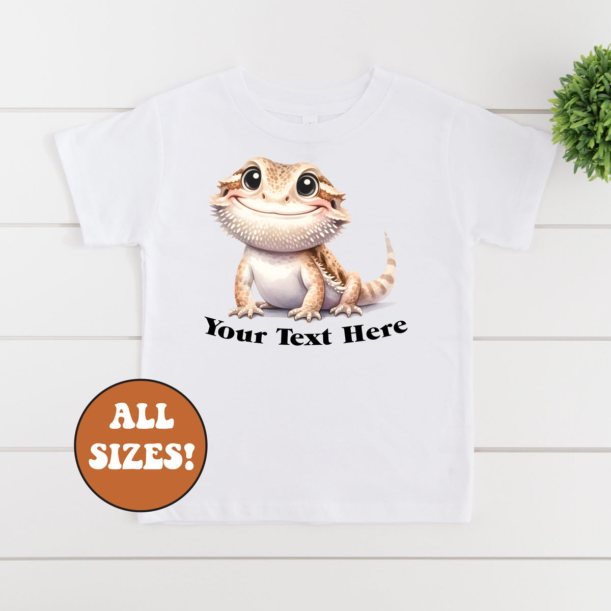 Bearded Dragon T-Shirt, Lizard T-Shirt, Australiana T-Shirt, Happy Australia Day T-Shirt, Your Text Here T-Shirt, Personalised Lizard TShirt