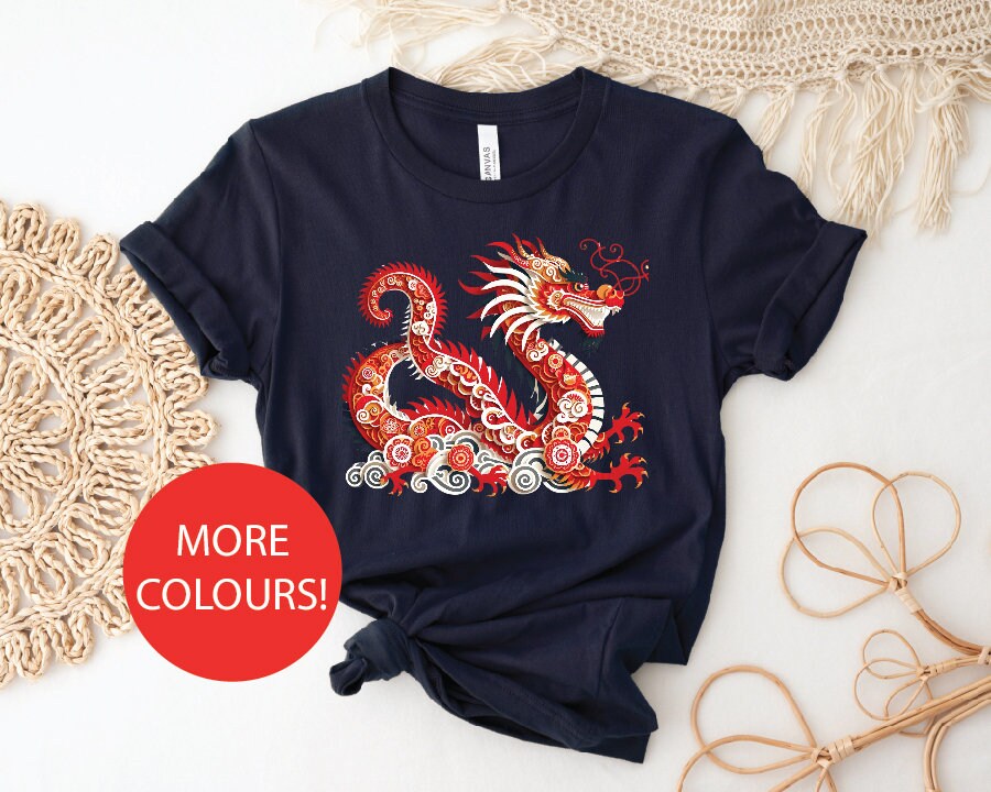 Chinese New Year T-Shirt, Year Of The Dragon T-Shirt, Lunar New Year T-Shirt, More Colours &amp; Sizes - Just Ask!, Chinese Dragon, 2024 T-Shirt