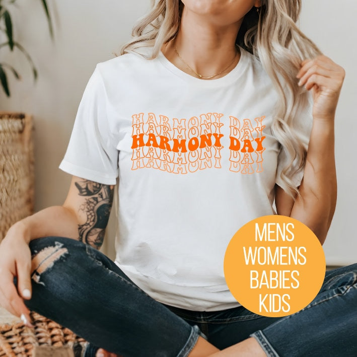 Harmony Day T-Shirt, Harmony Day - 21st March, Orange Harmony Day T-Shirt, Everyone Belongs, School T-Shirt, Babies, Kids, Womens And Mens