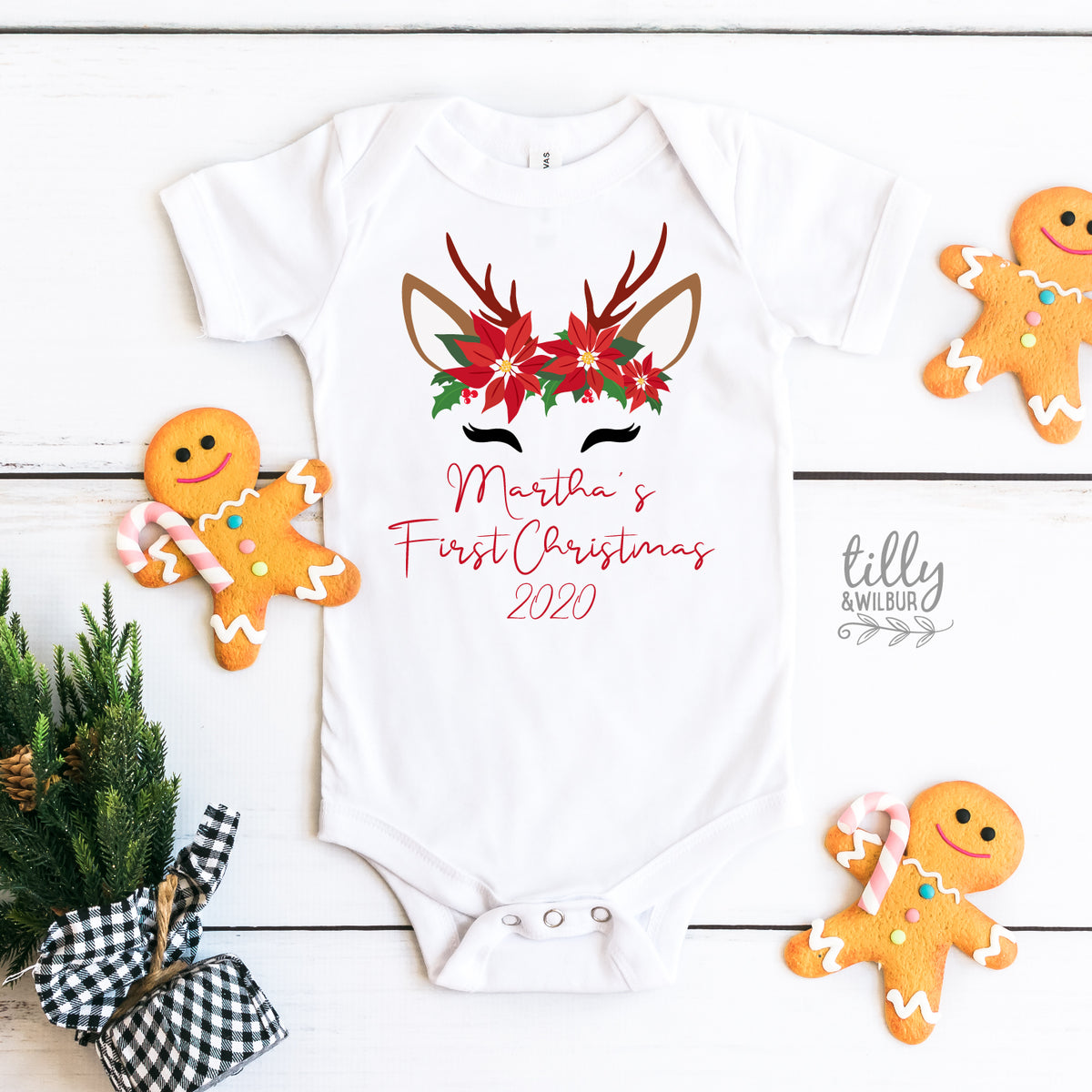 Personalised 1st Christmas Bodysuit