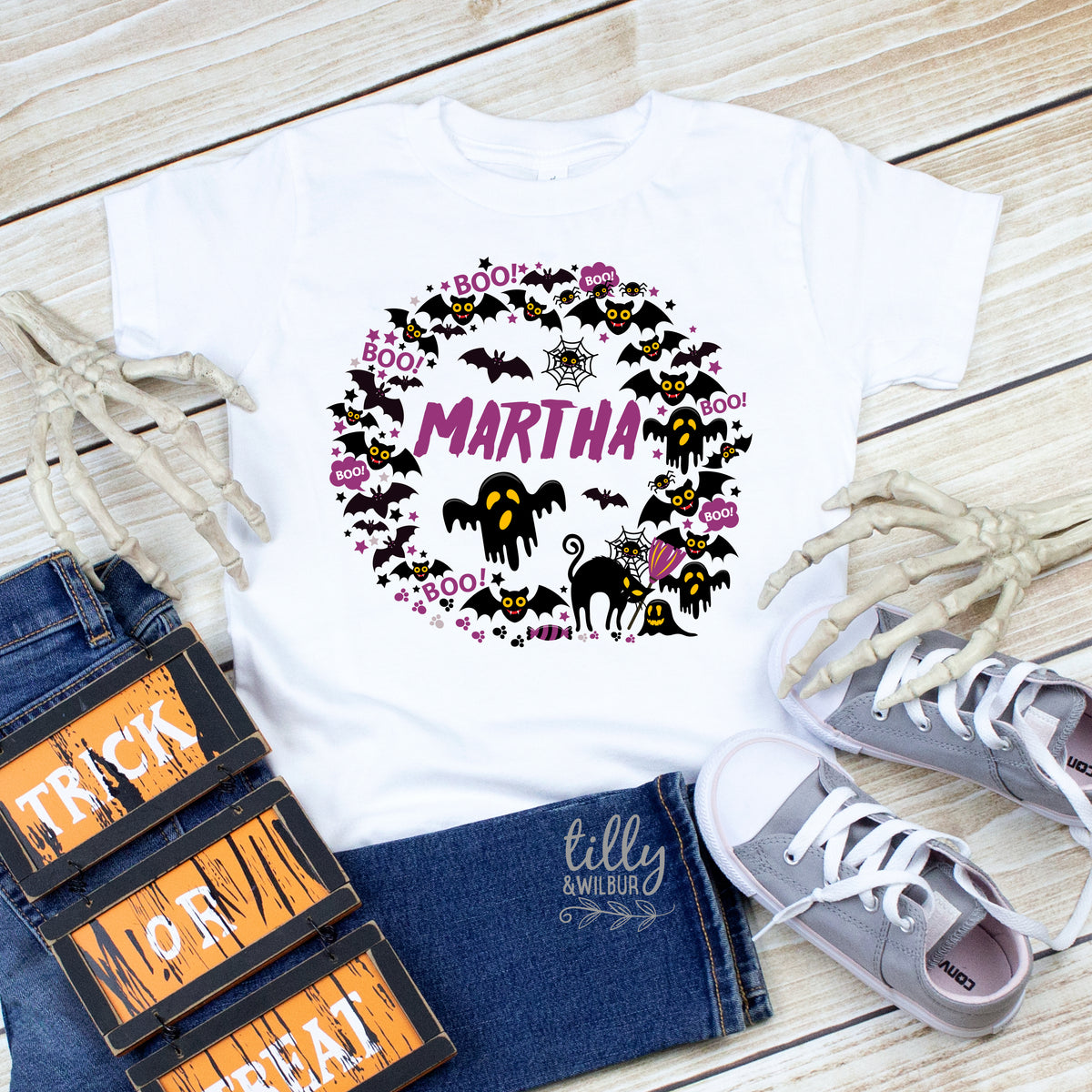 Halloween T-Shirt with Personalised Name